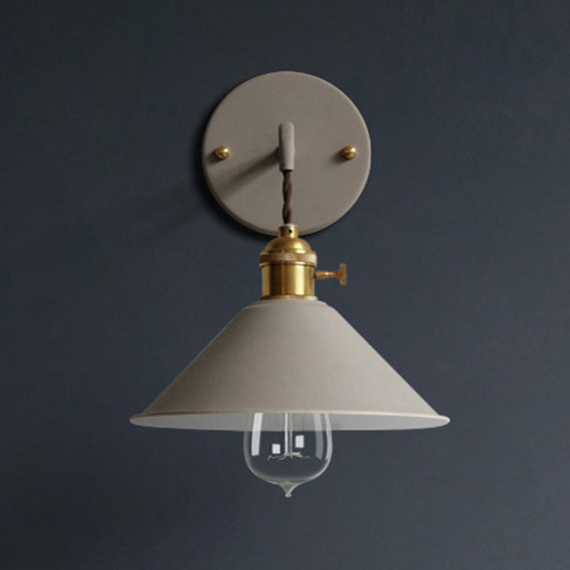 Modern Style Tapered Wall Sconces Metal 1 Light Wall Lighting Fixtures