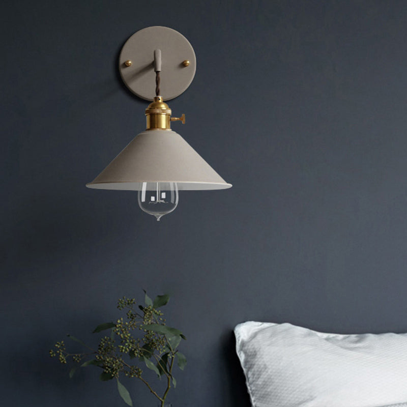 Modern Style Tapered Wall Sconces Metal 1 Light Wall Lighting Fixtures