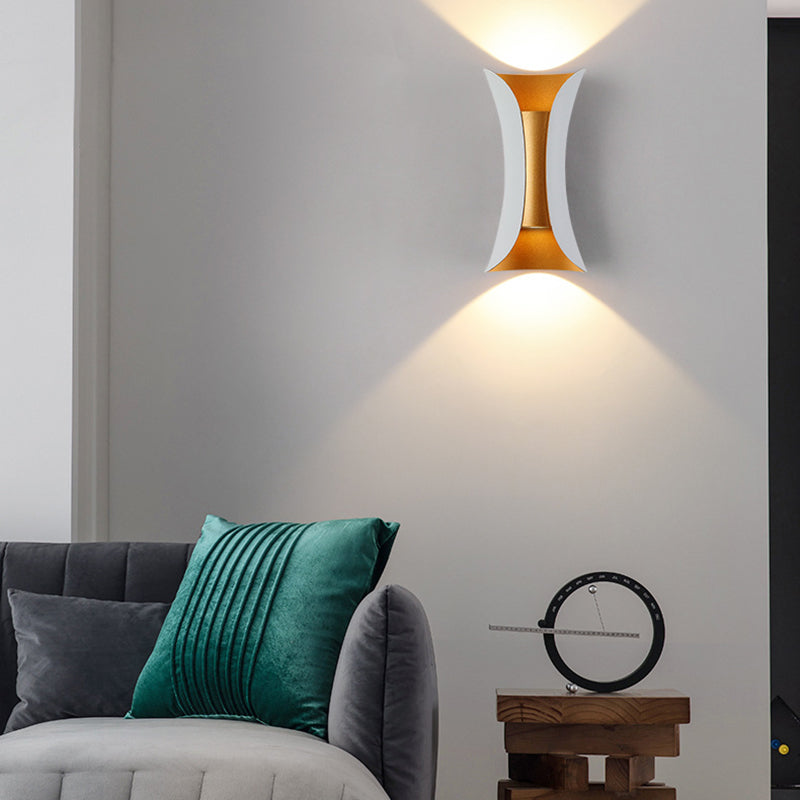 Modern Wall Washer Lighting Minimalist Metallic LED Wall Sconce for Sitting Room