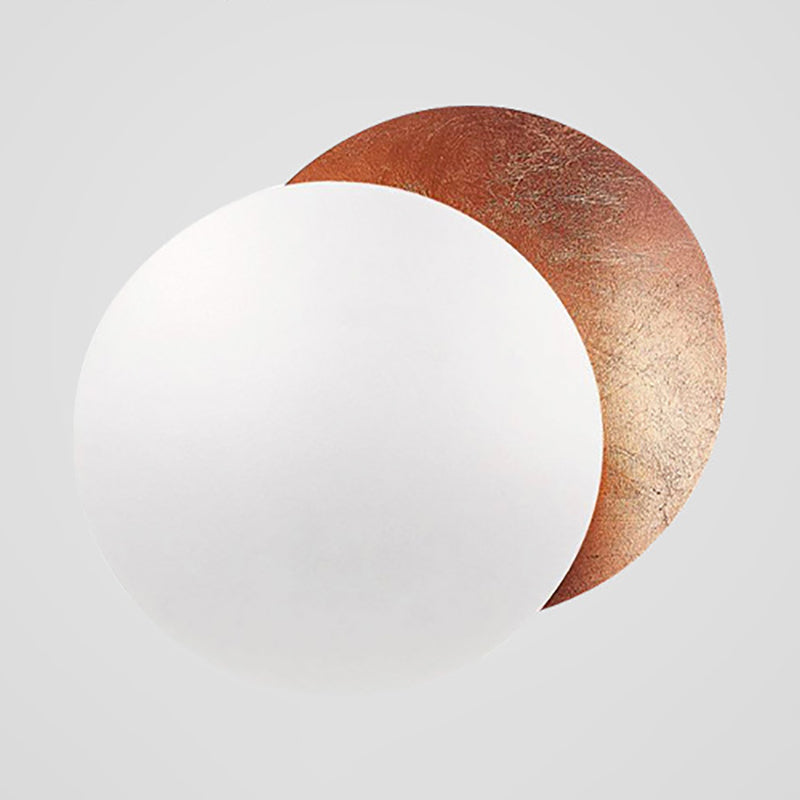 Postmodern Wall Mount Lighting Fixture Minimalist Metallic LED Wall Sconce