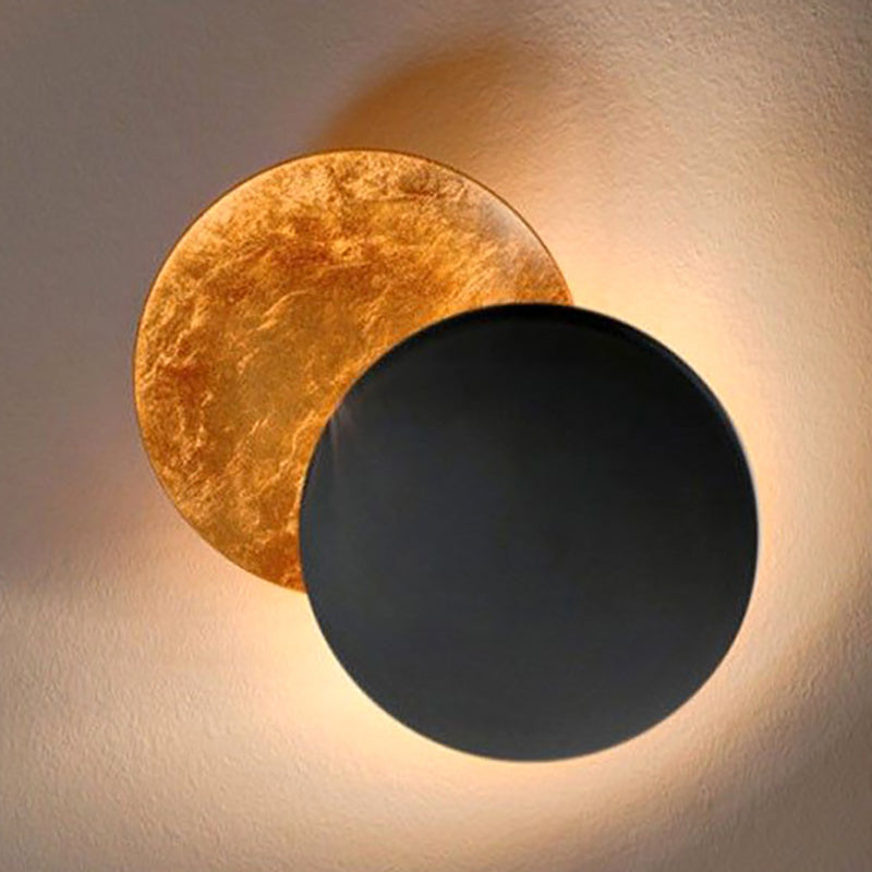 Postmodern Wall Mount Lighting Fixture Minimalist Metallic LED Wall Sconce