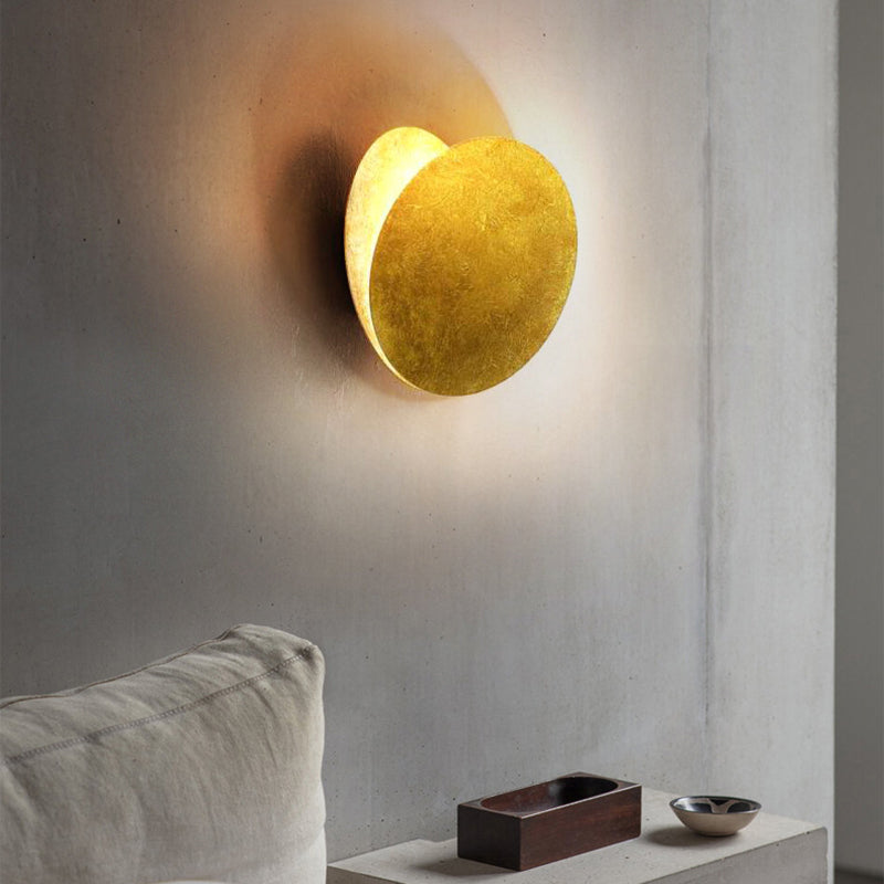 Postmodern Wall Mount Lighting Fixture Minimalist Metallic LED Wall Sconce