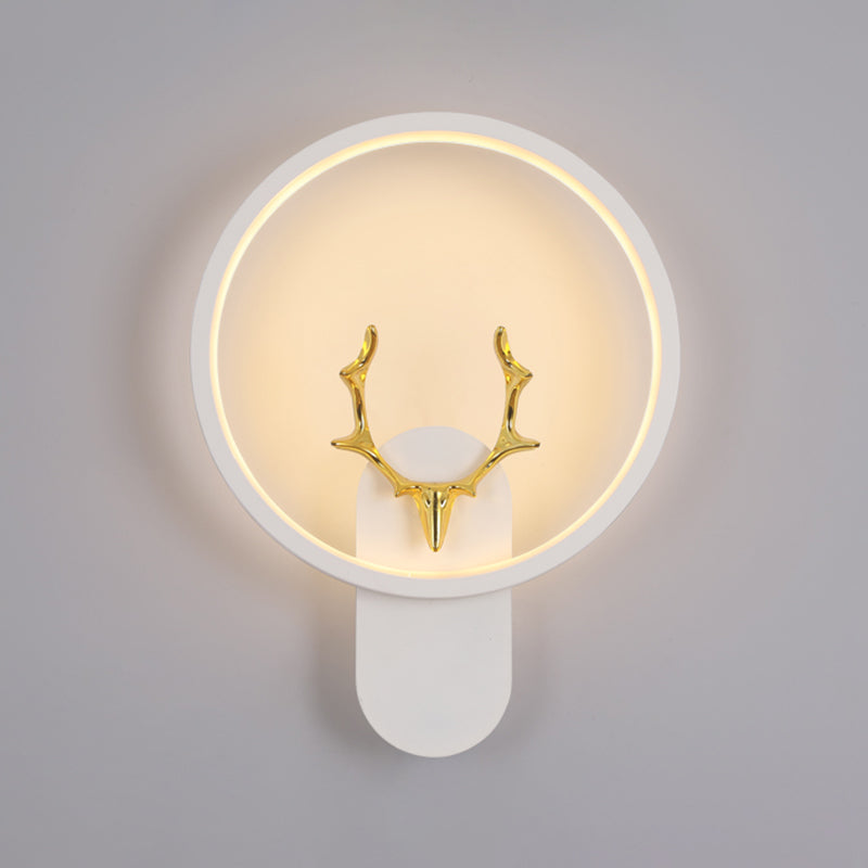 1-Light Geometric Wall Lighting Ideas Modern Style Metal LED Wall Lamp