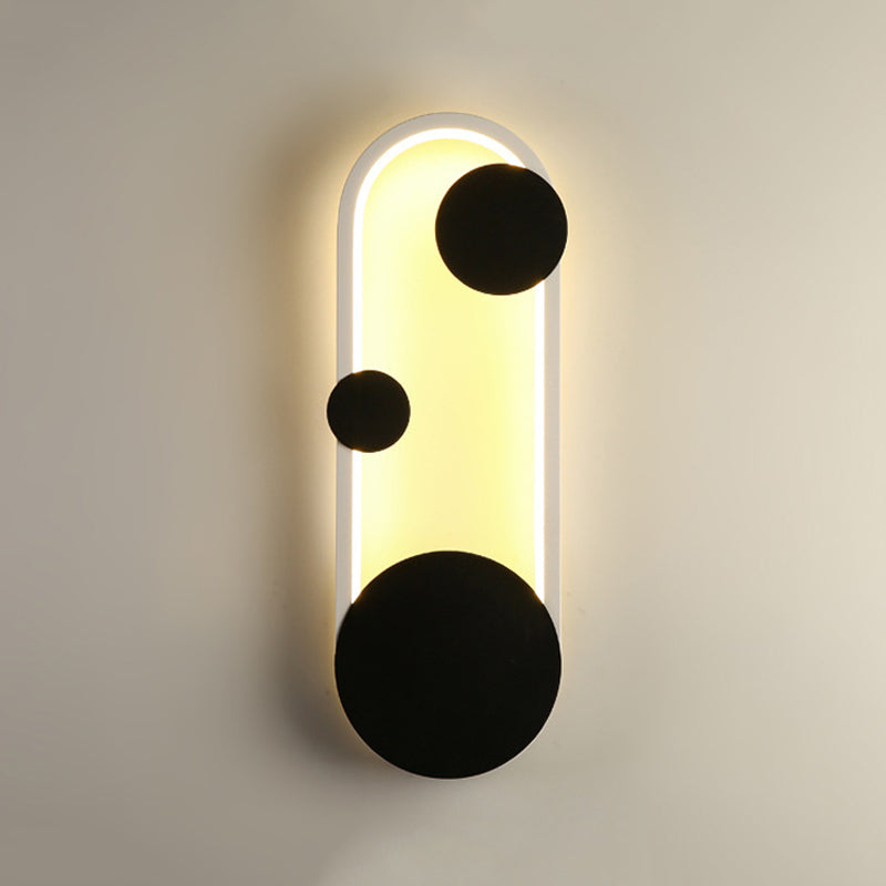 Metal Geometric Shape Wall Light Modern 1 Light Wall Mount Fixtures