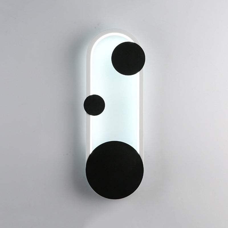 Metal Geometric Shape Wall Light Modern 1 Light Wall Mount Fixtures