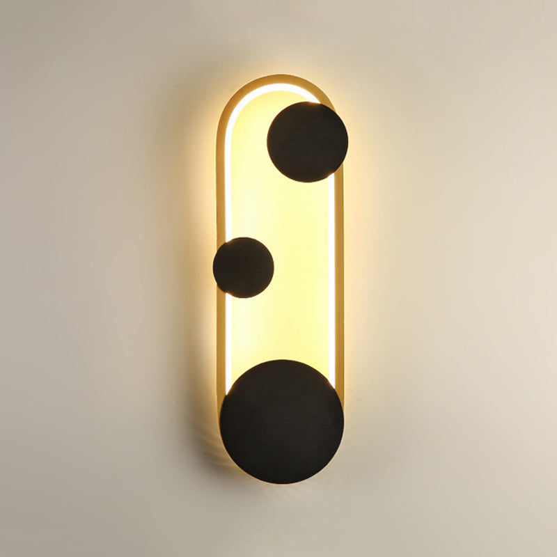 Metal Geometric Shape Wall Light Modern 1 Light Wall Mount Fixtures