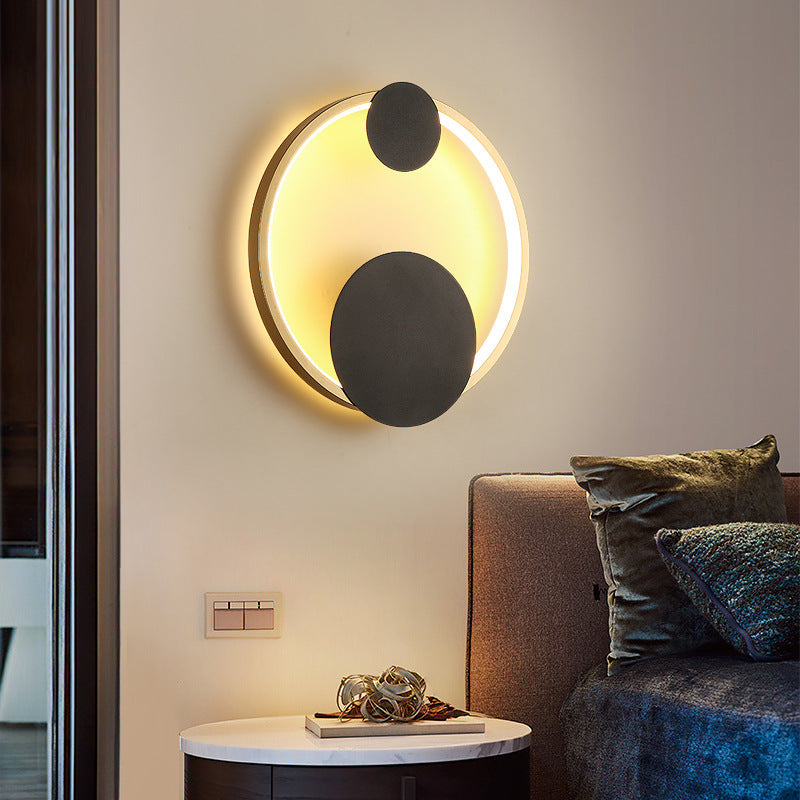 Metal Geometric Shape Wall Light Modern 1 Light Wall Mount Fixtures