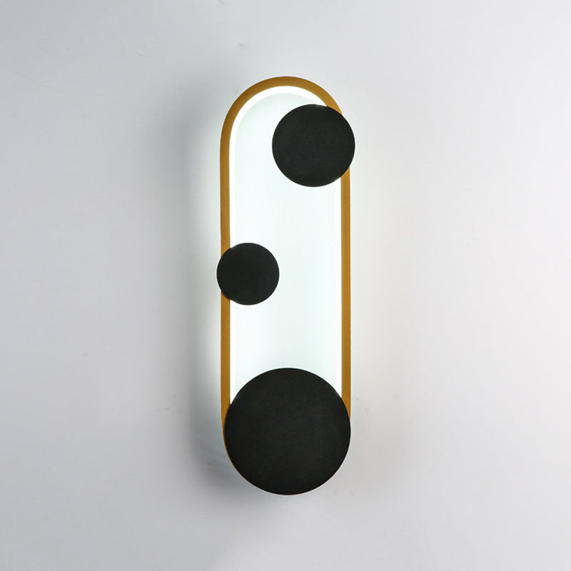 Metal Geometric Shape Wall Light Modern 1 Light Wall Mount Fixtures