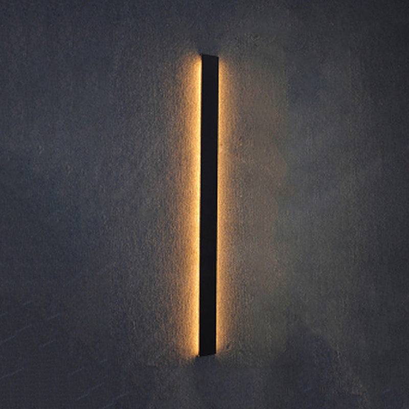 Linear Shape Metal Wall Light Modern Style 1-Light Wall Mount Fixtures