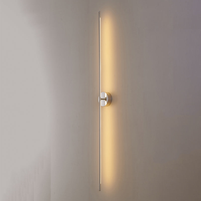 Metal Linear Shape Wall Light Modern 2 Lights Wall Mount Fixture