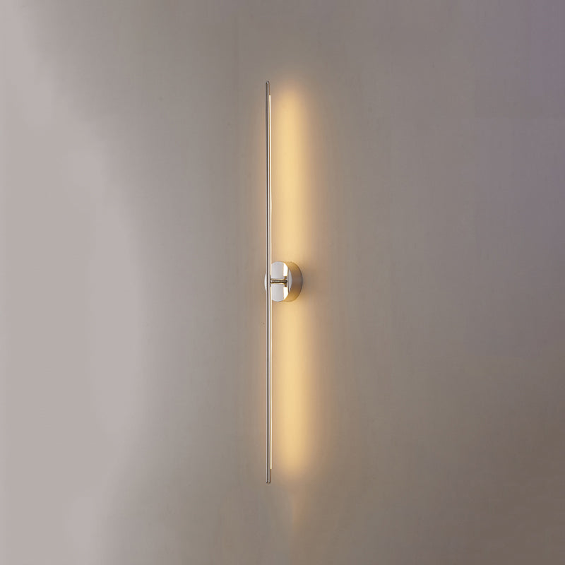 Metal Linear Shape Wall Light Modern 2 Lights Wall Mount Fixture