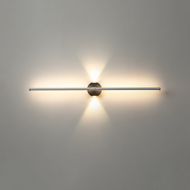 Metal Linear Shape Wall Light Modern 3 Lights Wall Mount Fixtures