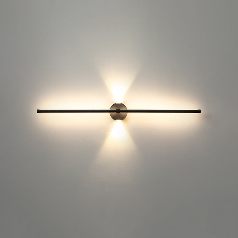 Metal Linear Shape Wall Light Modern 3 Lights Wall Mount Fixtures