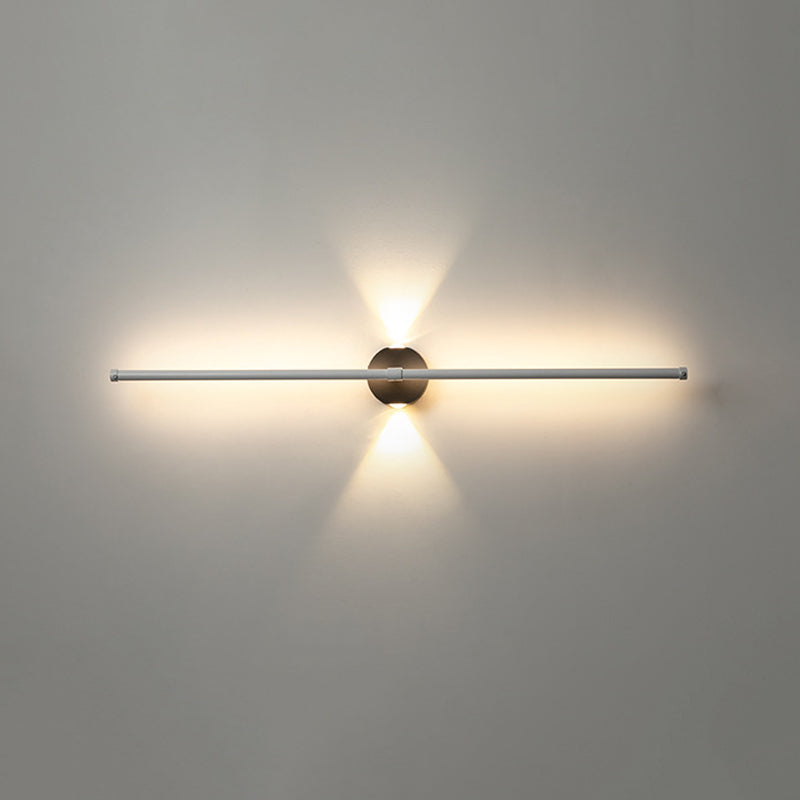 Metal Linear Shape Wall Light Modern 3 Lights Wall Mount Fixtures