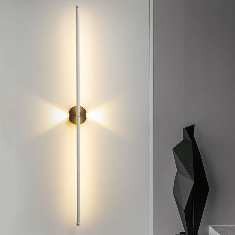 Metal Linear Shape Wall Light Modern 3 Lights Wall Mount Fixtures