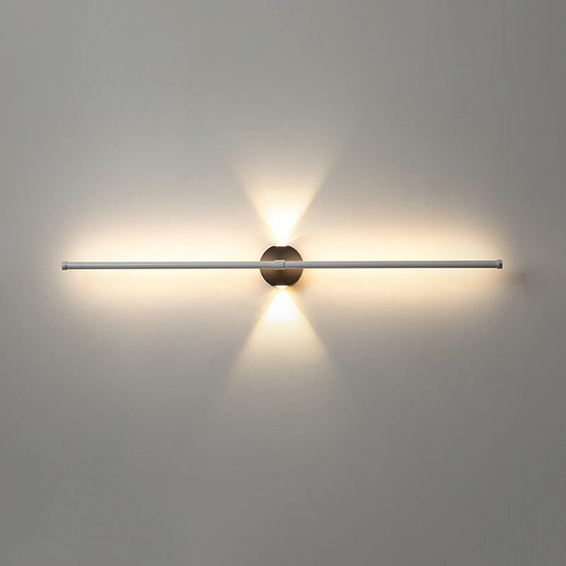 Metal Linear Shape Wall Light Modern 3 Lights Wall Mount Fixtures
