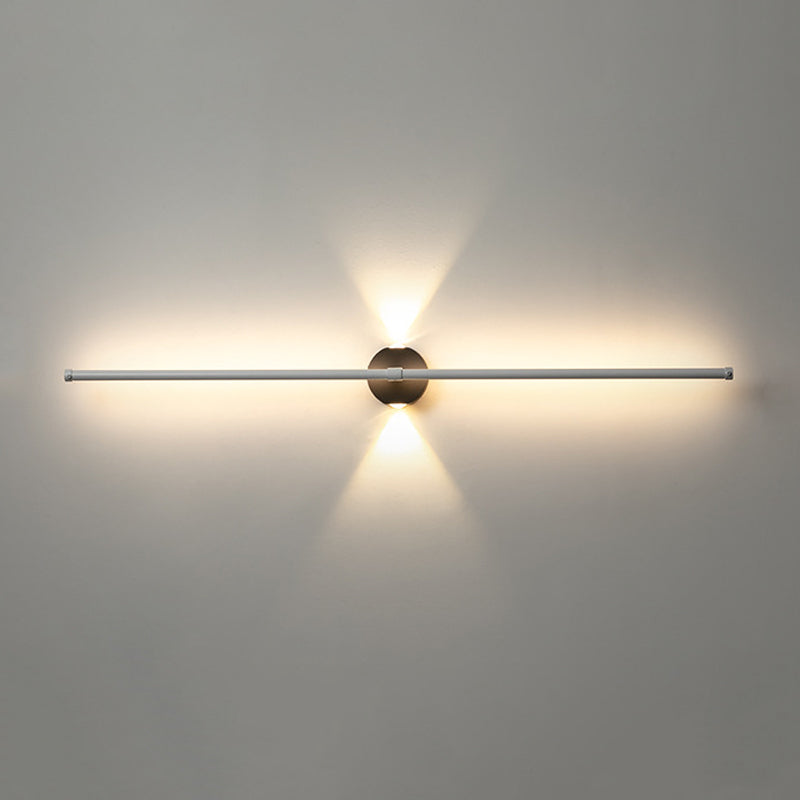 Metal Linear Shape Wall Light Modern 3 Lights Wall Mount Fixtures