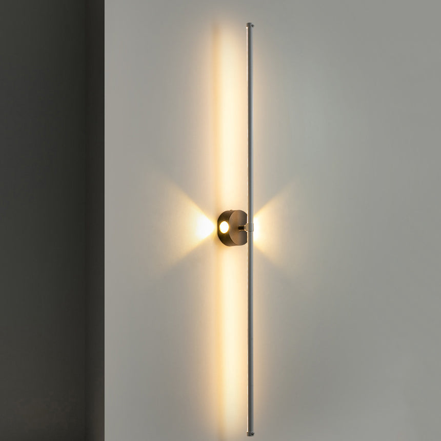 Metal Linear Shape Wall Light Modern 3 Lights Wall Mount Fixtures