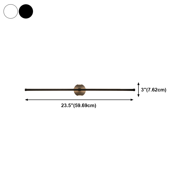 Metal Linear Shape Wall Light Modern 3 Lights Wall Mount Fixtures