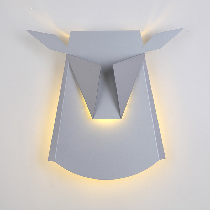 1-Light Geometric Wall Lighting Ideas Modern Style Metal Wall Mount Light Fixture