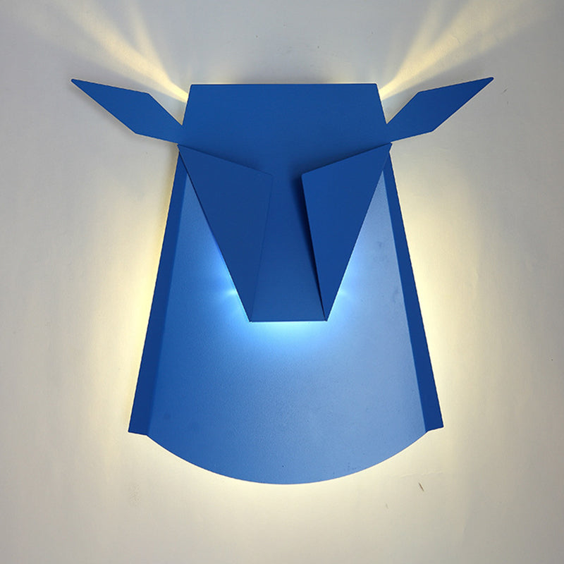 1-Light Geometric Wall Lighting Ideas Modern Style Metal Wall Mount Light Fixture