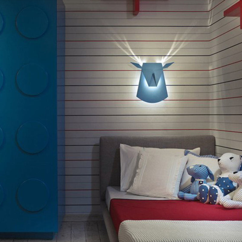 1-Light Geometric Wall Lighting Ideas Modern Style Metal Wall Mount Light Fixture