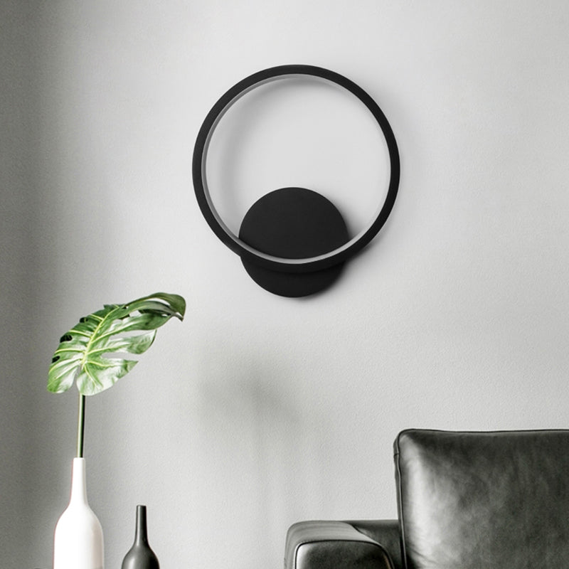 1-Light Geometric Wall Lighting Ideas Modern Style Metal Wall Mount Lamp