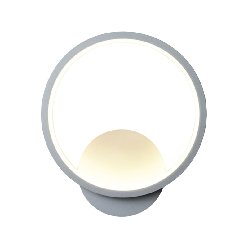 1-Light Geometric Wall Lighting Ideas Modern Style Metal Wall Mount Lamp