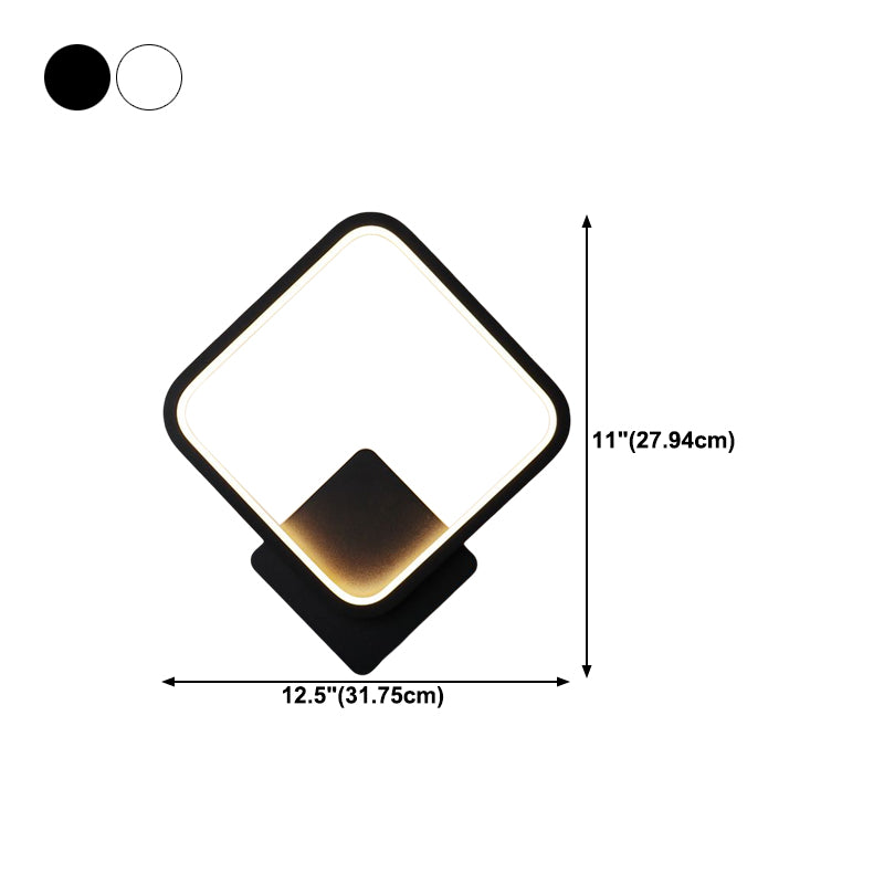 1-Light Geometric Wall Lighting Ideas Modern Style Metal Wall Mount Lamp