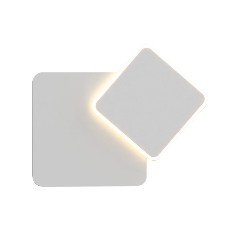 Modern Style Geometry Shape Wall Sconce Metal Light Sconces for Bedroom