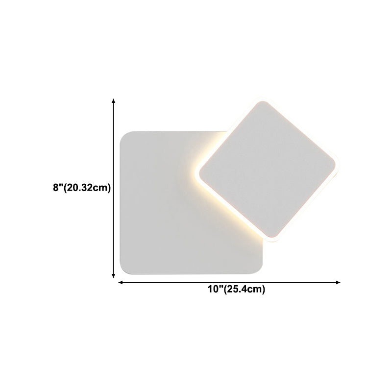 Modern Style Geometry Shape Wall Sconce Metal Light Sconces for Bedroom