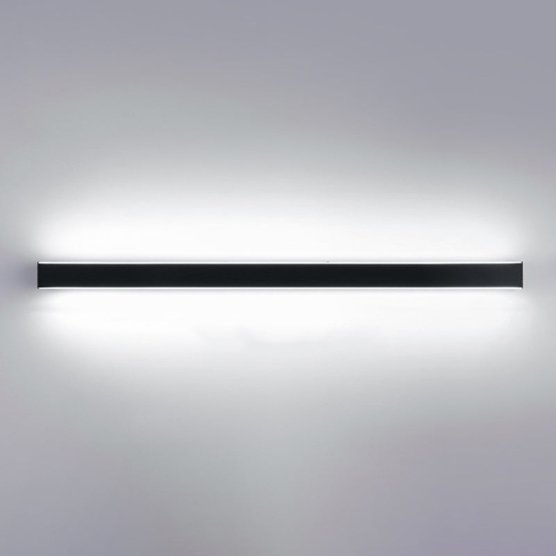 Modern Style Linear Shape Wall Sconce Metal 2 Light Sconces for Living Room
