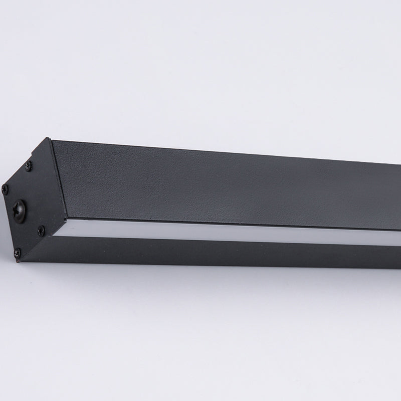 Modern Style Linear Shape Wall Sconce Metal 2 Light Sconces for Living Room