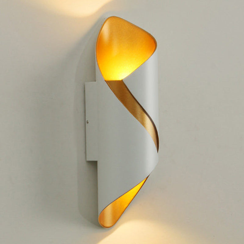 Modern Style Unique Shape Wall Sconce Metal 2 Light Sconces for Corridor