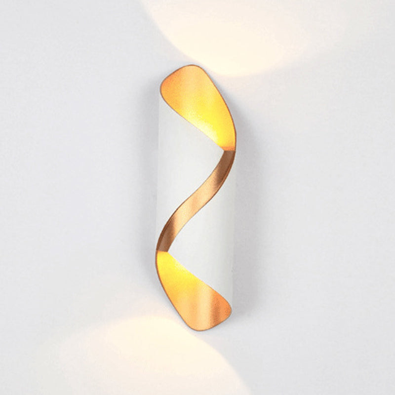 Modern Style Unique Shape Wall Sconce Metal 2 Light Sconces for Corridor