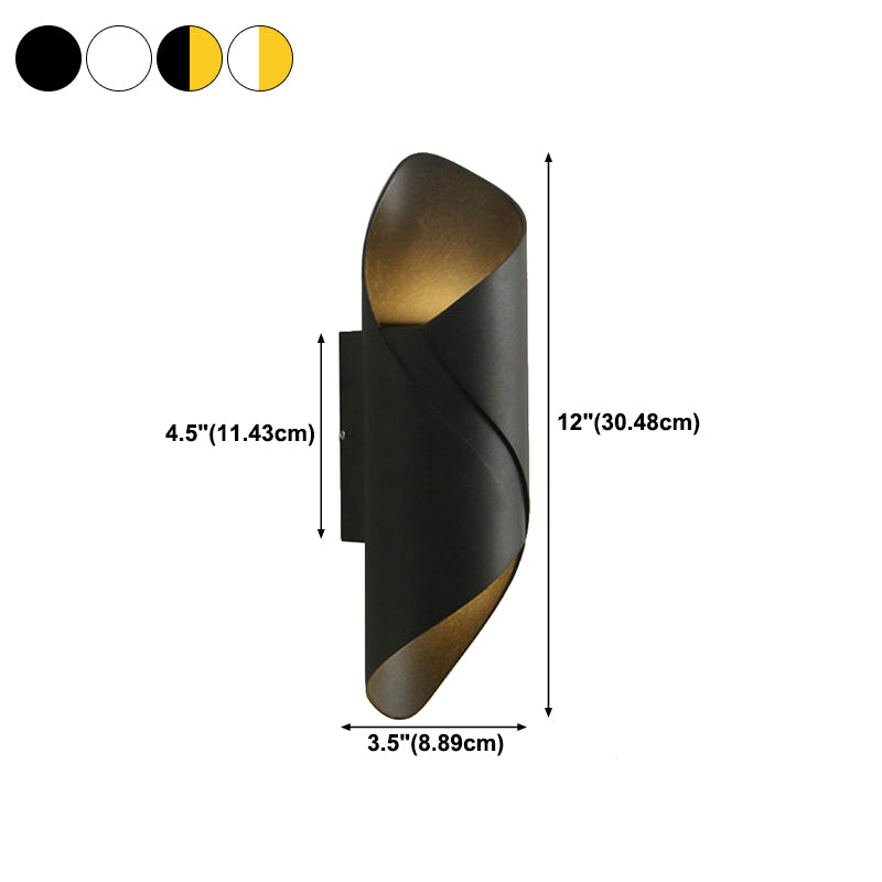 Modern Style Unique Shape Wall Sconce Metal 2 Light Sconces for Corridor