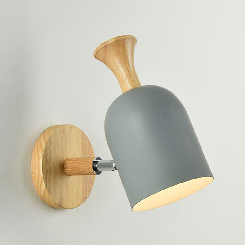 1-Light Geometric Wall Light Fixtures Modern Style Metal Wall Mount Lamp