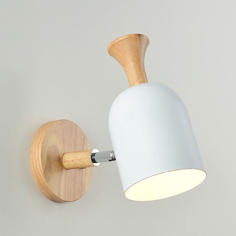1-Light Geometric Wall Light Fixtures Modern Style Metal Wall Mount Lamp