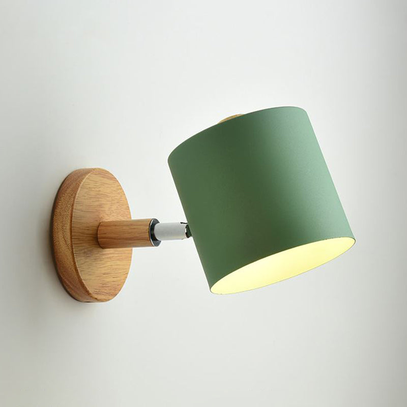 1-Light Geometric Wall Light Fixtures Modern Style Metal Wall Mount Lamp