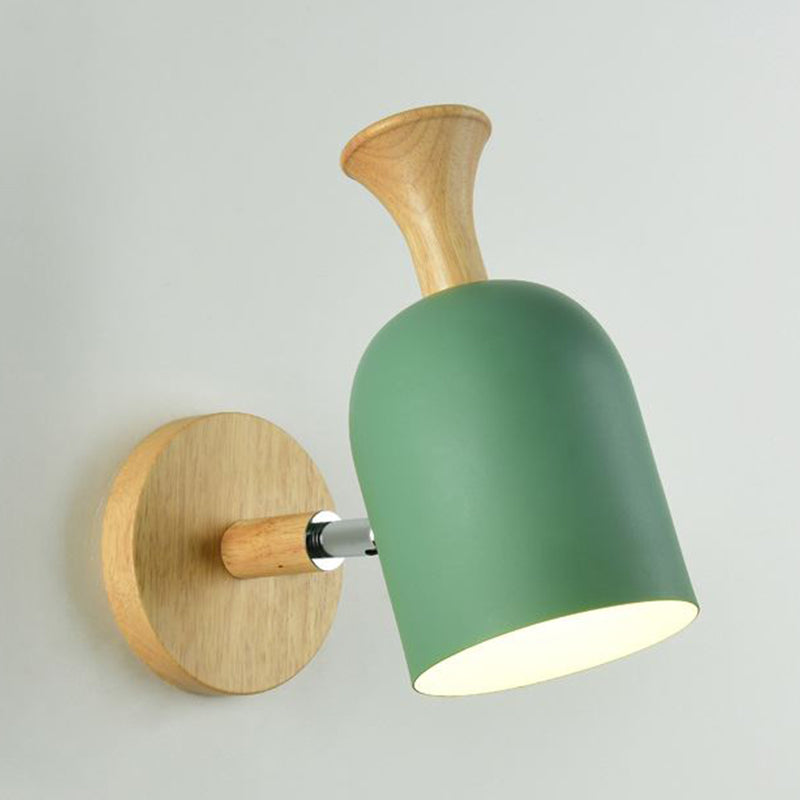 1-Light Geometric Wall Light Fixtures Modern Style Metal Wall Mount Lamp