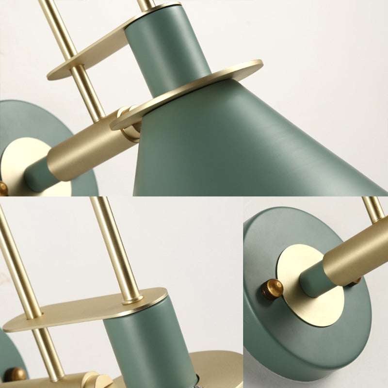 Modern Style Cone Shape Wall Sconce Metal 1 Light Sconces for Corridor