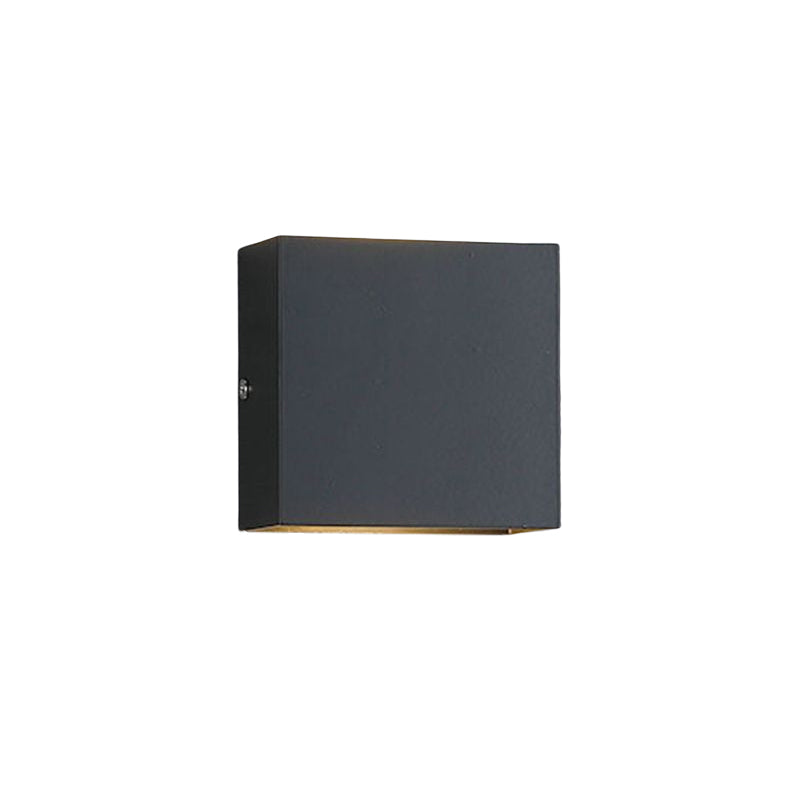 2-Light Square Wall Light Fixtures Modern Style Metal Wall Mount Lamp