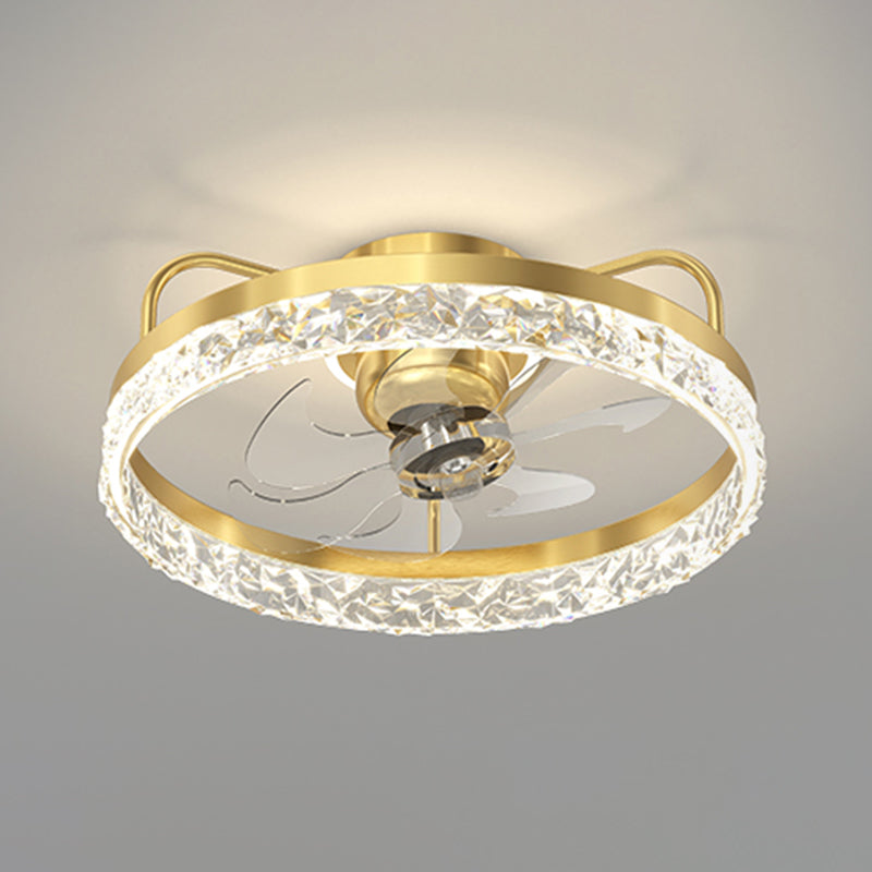 Modern Style Ceiling Fan Lamp Metal Ceiling Fan Lighting for Bedroom
