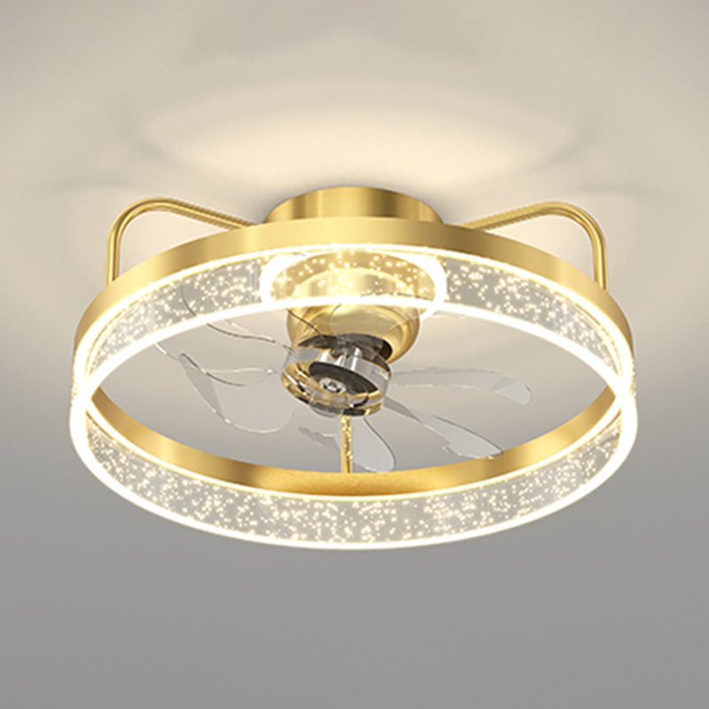 Modern Style Ceiling Fan Lamp Metal Ceiling Fan Lighting for Bedroom