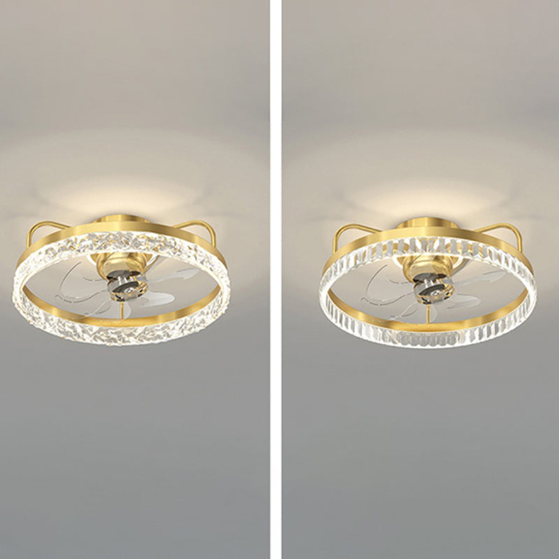 Modern Style Ceiling Fan Lamp Metal Ceiling Fan Lighting for Bedroom