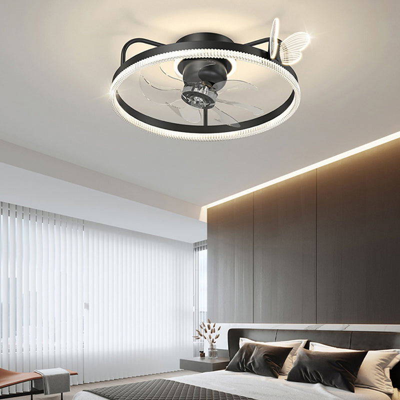 Modern Style Ceiling Fan Lamp Metal Ceiling Fan Lighting for Bedroom