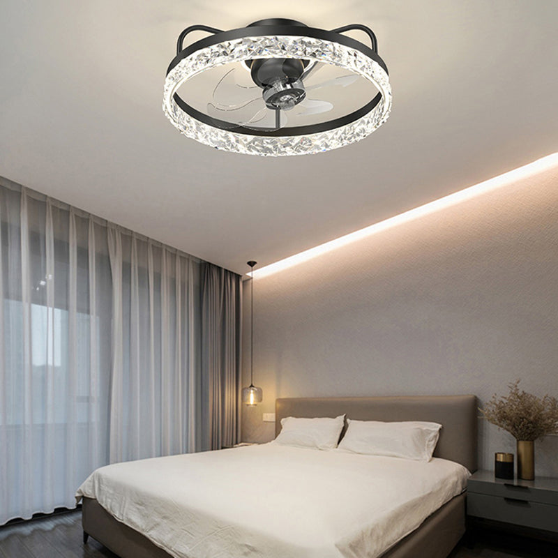 Modern Style Ceiling Fan Lamp Metal Ceiling Fan Lighting for Bedroom