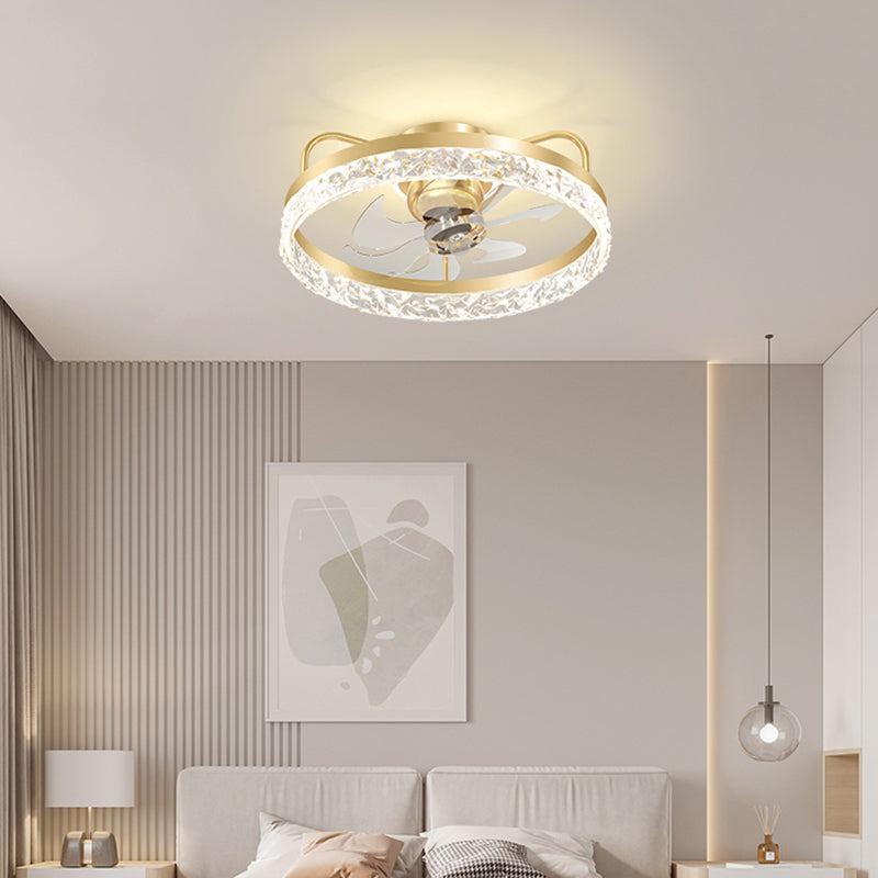 Modern Style Ceiling Fan Lamp Metal Ceiling Fan Lighting for Bedroom
