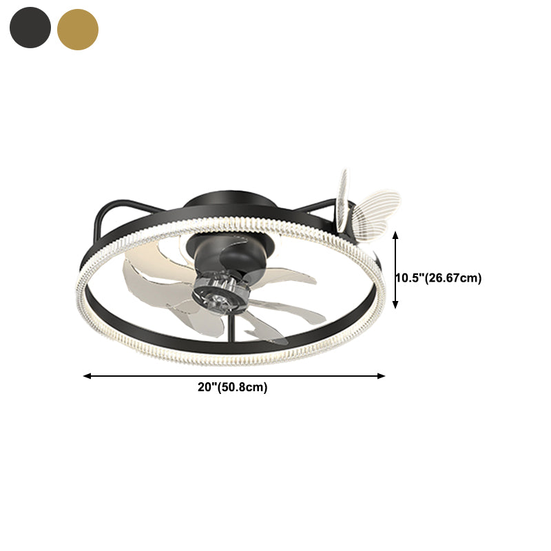 Modern Style Ceiling Fan Lamp Metal Ceiling Fan Lighting for Bedroom