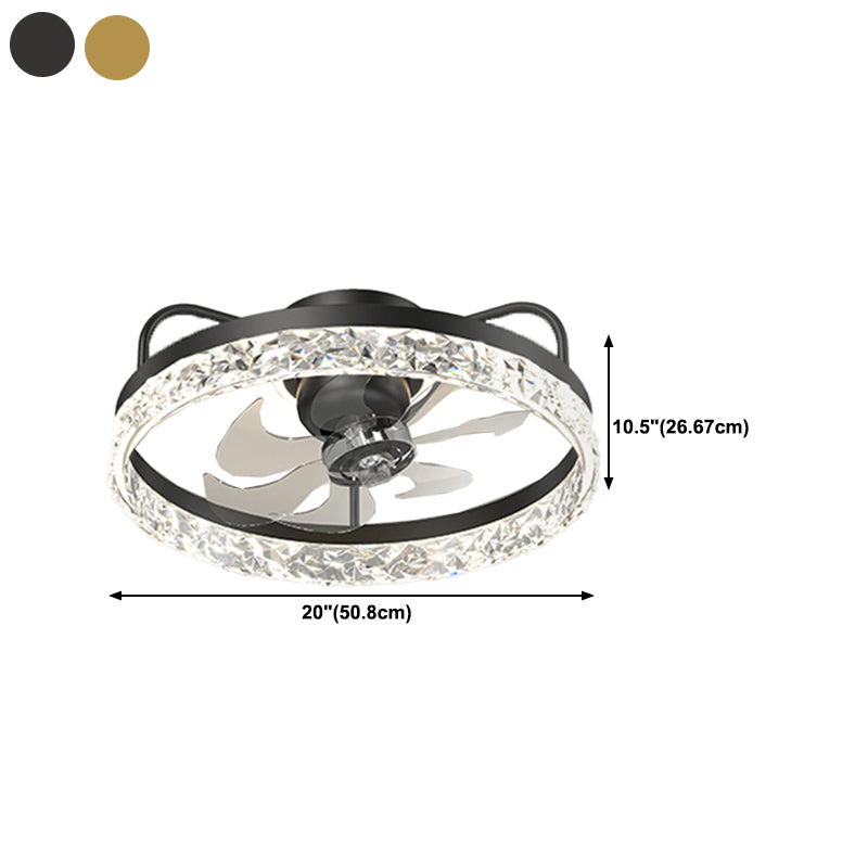 Modern Style Ceiling Fan Lamp Metal Ceiling Fan Lighting for Bedroom